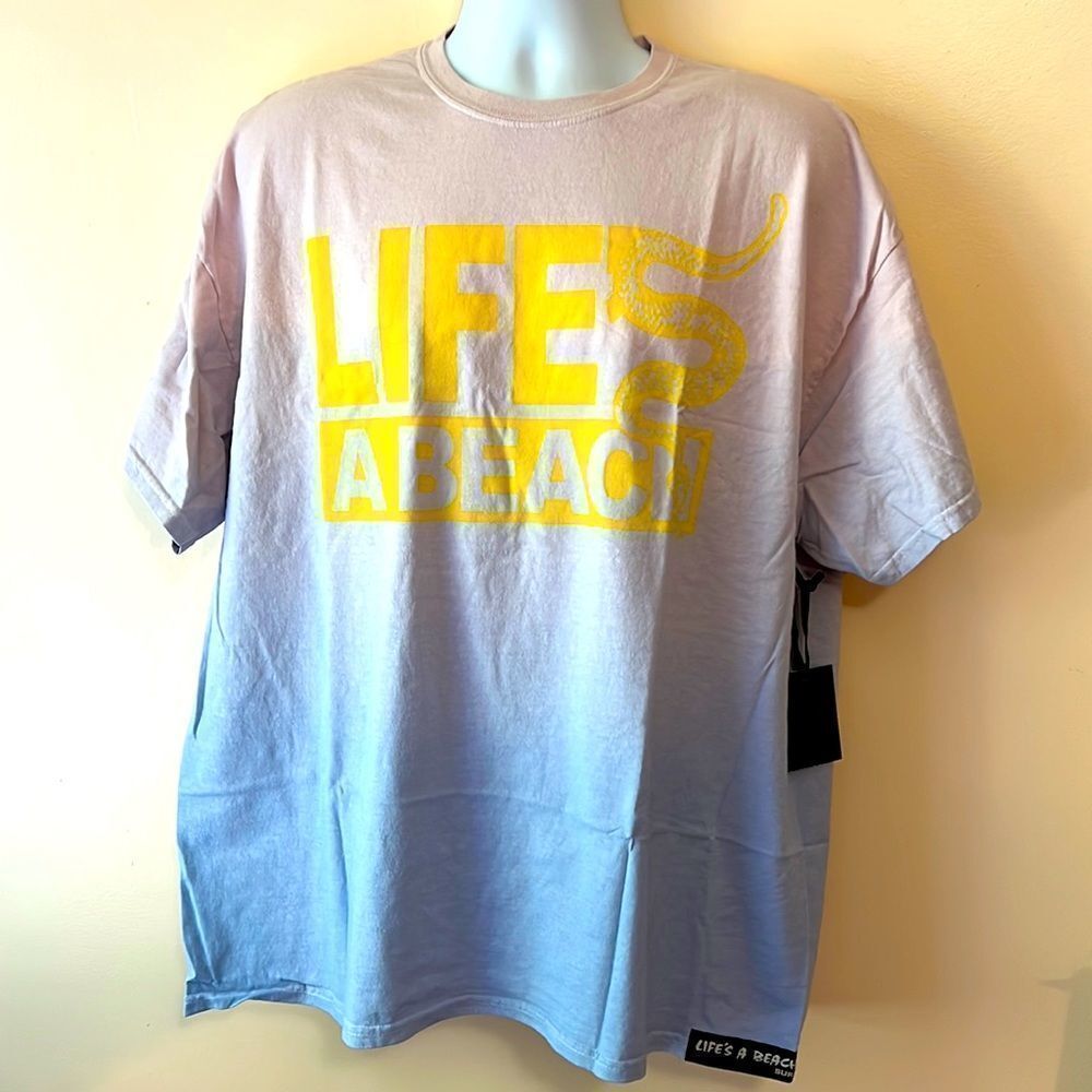 Life’s a Beach Ombré Tshirt Sz XL